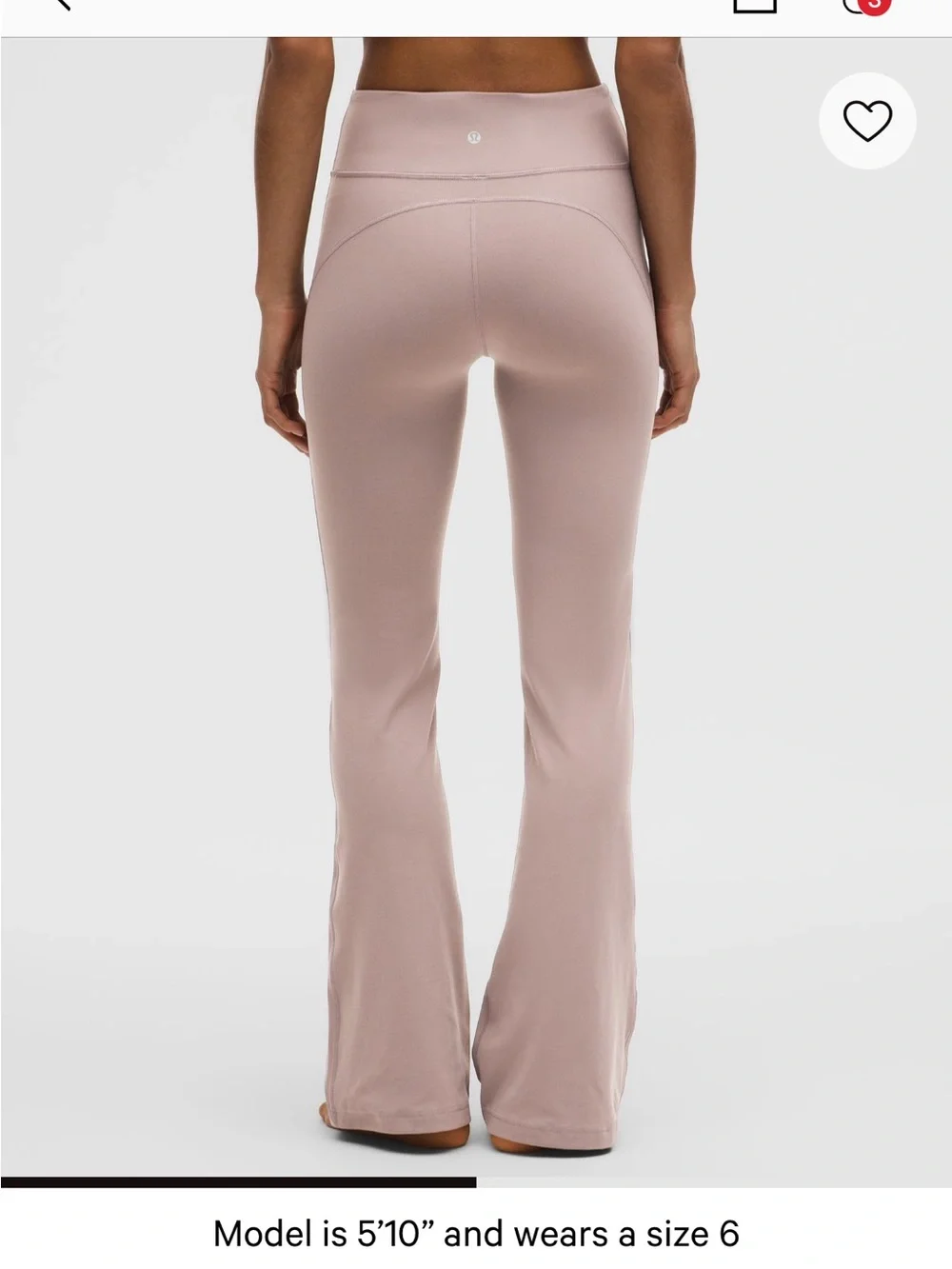 lululemon🍋Groove Nulu-HR Flare Pant Size 6 Ashen Rose NWT Regular Length - Picture 2 of 10